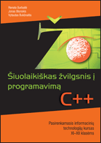 Šiuolaikiškas žvilgsnis į programavimą. Pasirenkamasis informacinių technologijų kursas XI–XII klasėms. C++