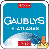 Gaublys. Geografijos atlasas 9-12 klasėms. E.atlasas